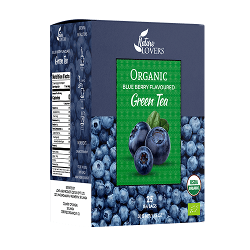 Organic Blue Berry Flavoured Green Tea