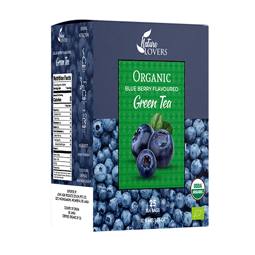 Organic Blue Berry Flavoured Green Tea