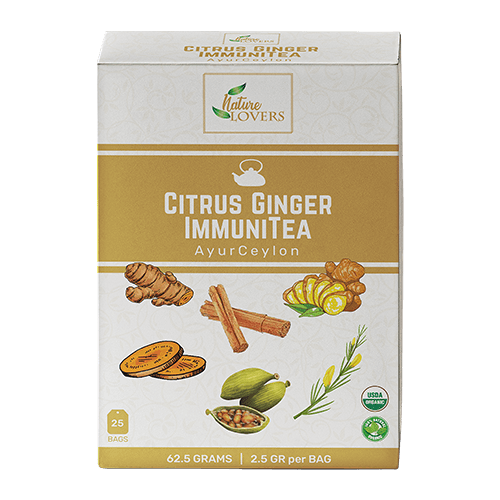 Organic Citrus Ginger ImmuniTea Wellness Tea
