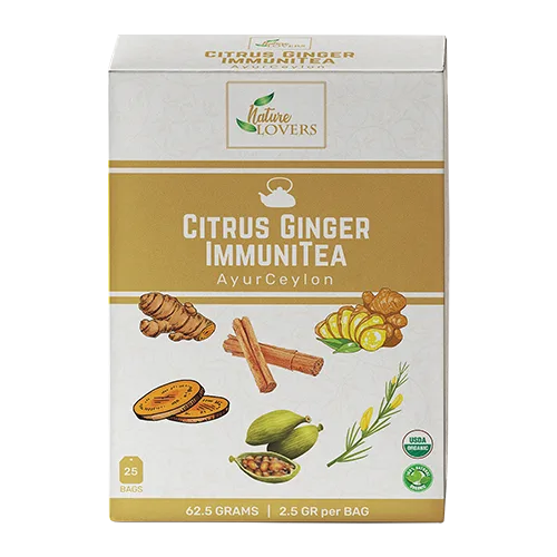Organic Citrus Ginger ImmuniTea Wellness Tea