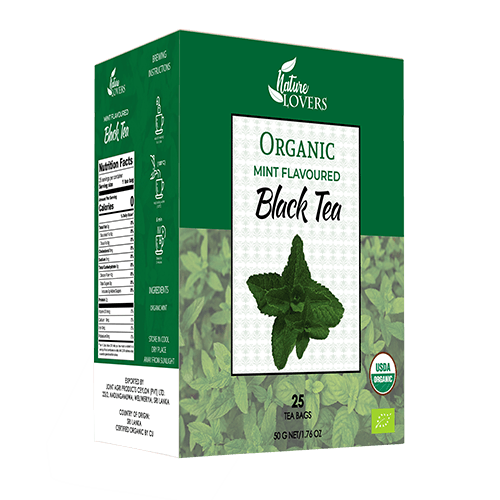 Organic Mint Flavoured Black Tea