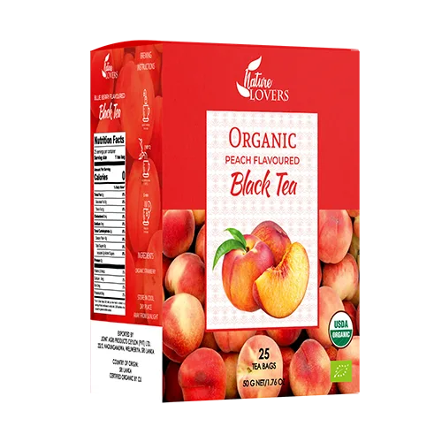 Organic Peach Flavoured Black Tea