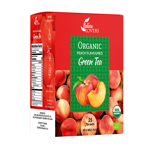 Organic Peach Flavoured Green Tea