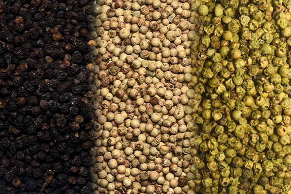Organic Ceylon Black, Green and White Pepper