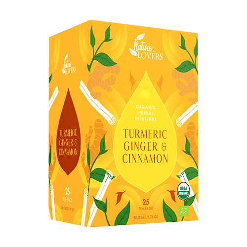 Organic Turmeric, Ginger & Cinnamon Herbal Tea