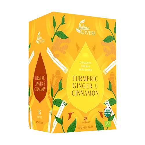 Organic Turmeric, Ginger & Cinnamon Herbal Tea