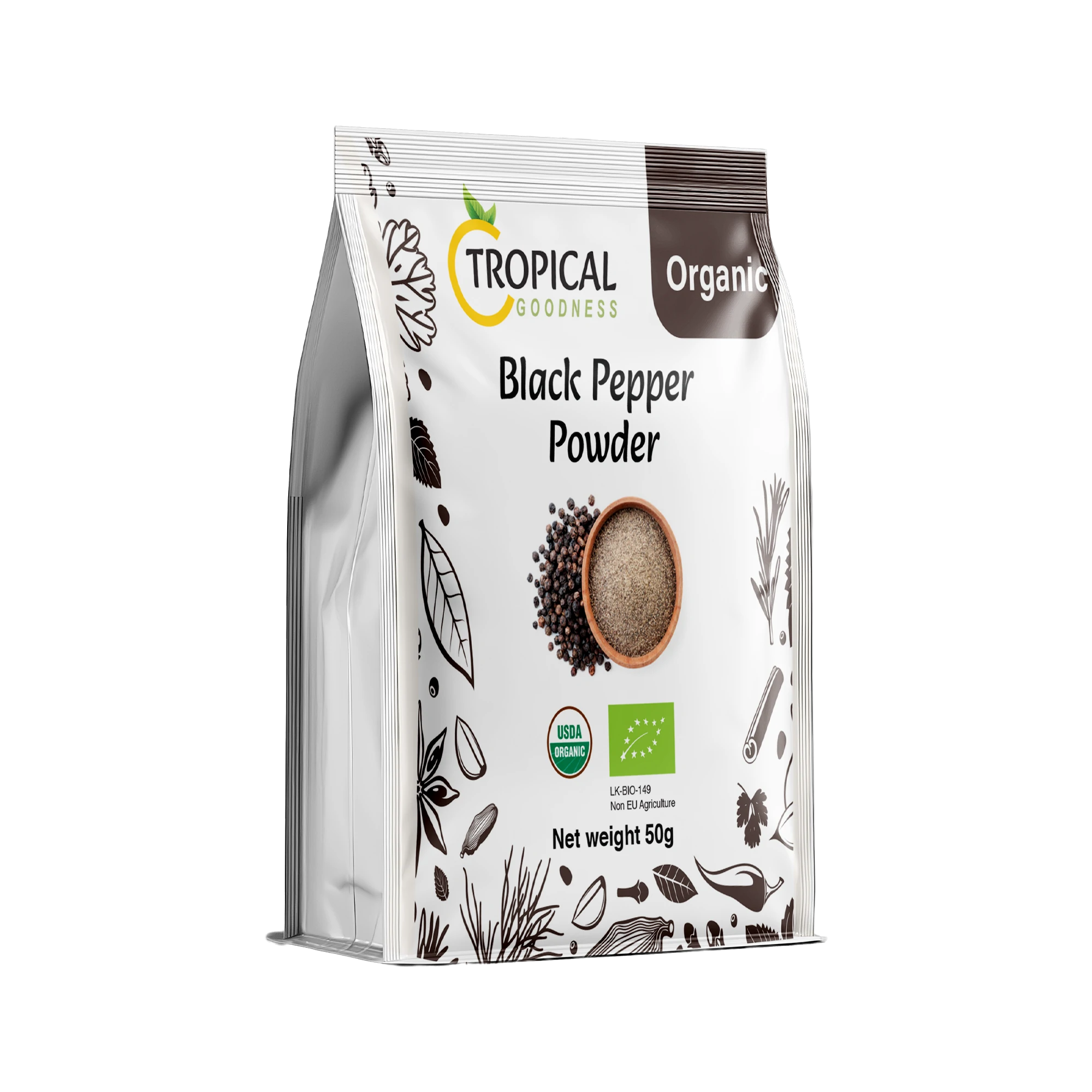 Flat Bottom Box Pouch - with Label