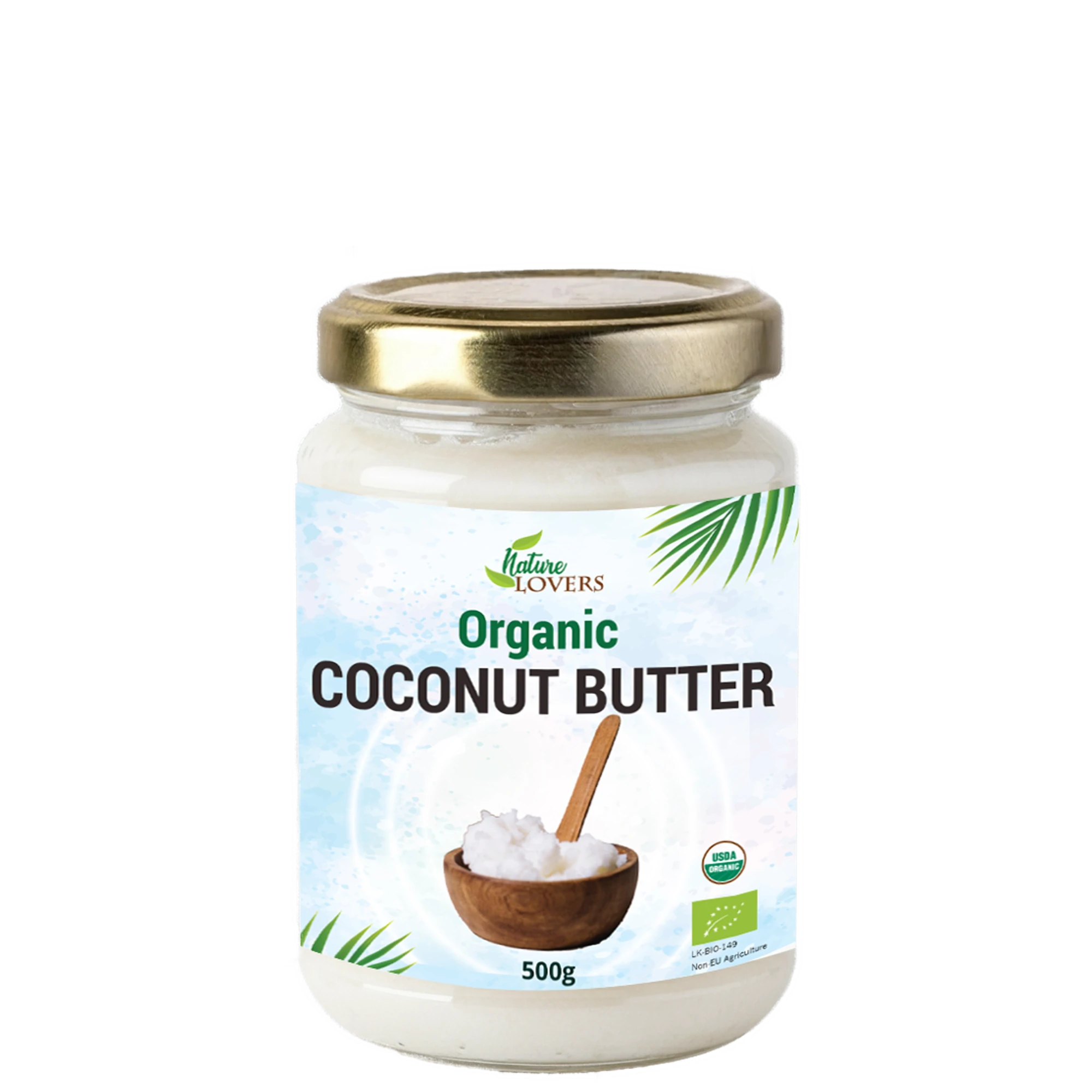 Coconut Butter Glass Jar