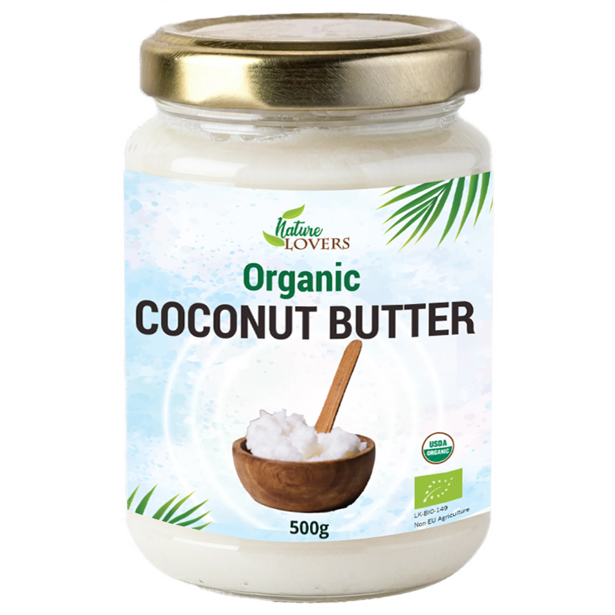 Coconut Butter Glass Jar
