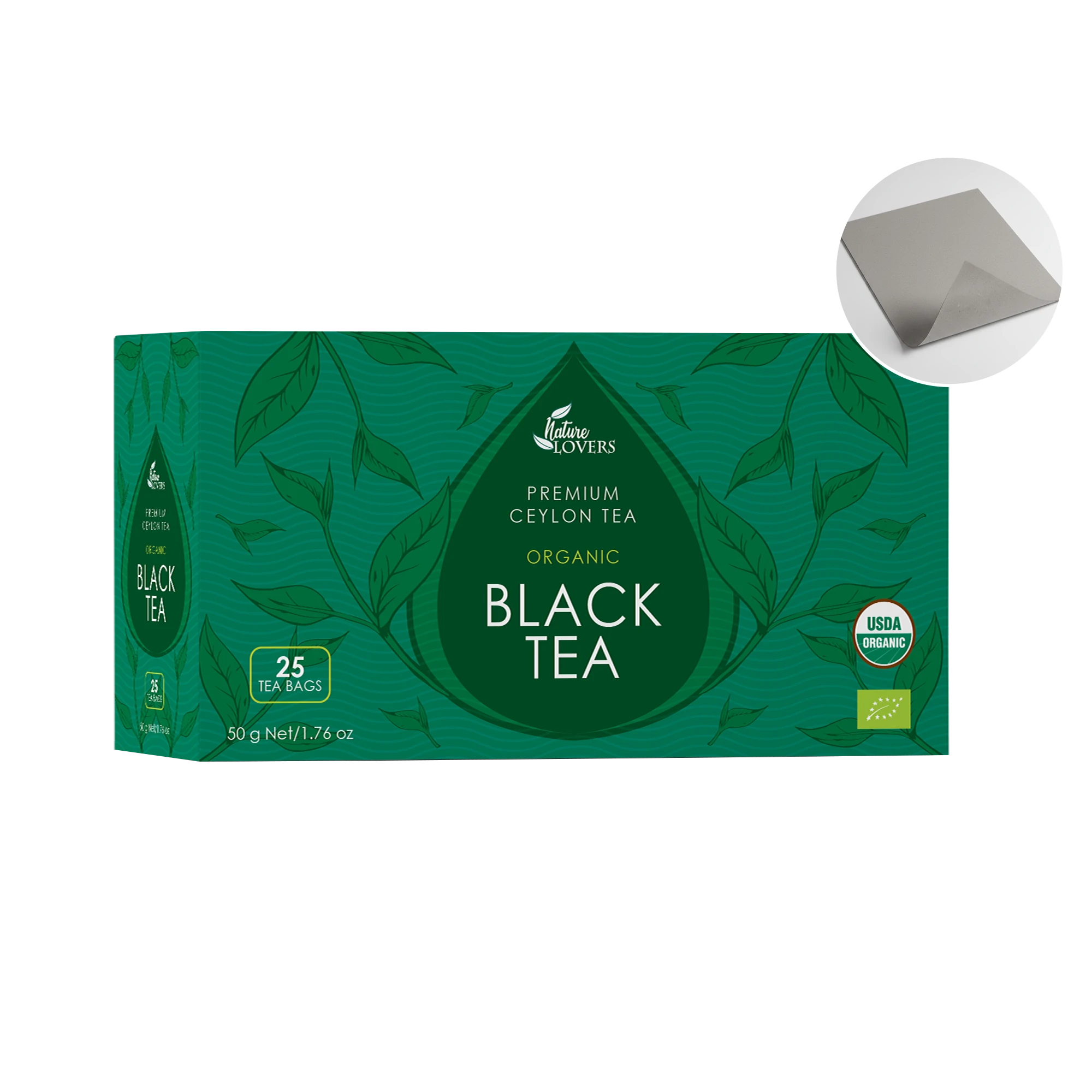 Gray Back Board Tea Box